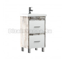 Тумба с раковиной Corozo Верона 50 напольная, антик, раковина Cersanit Como 50