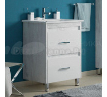 Тумба с раковиной Corozo Верона 50 напольная, пайн, раковина Kirovit Фостер 50