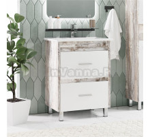 Тумба с раковиной Corozo Верона 50 напольная, антик, раковина Kirovit Фостер 50