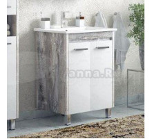 Тумба с раковиной Corozo Лорена 60 напольная, антик