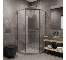 Душевой уголок Timo TTSS-100/13C-8L 100x100 см, профиль никель, стекло прозрачное