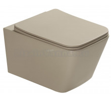 Унитаз подвесной SantiLine SL-5007T-BG бежевый матовый