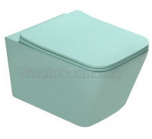 Унитаз подвесной SantiLine SL-5007T-LG светло-зеленый матовый