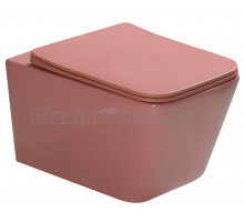 Унитаз подвесной SantiLine SL-5007T-P персиковый матовый