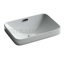 Раковина встраиваемая сверху Ceramicanova Element прямоугольная 460x330x170 мм с переливом цвет белый CN6078