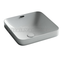 Раковина встраиваемая сверху Ceramicanova Element квадратная 438x438x172 мм с переливом цвет белый CN6077