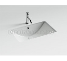 Раковина встраиваемая снизу Ceramicanova Era прямоугольная 600x390x190 мм с переливом цвет белый CN6082
