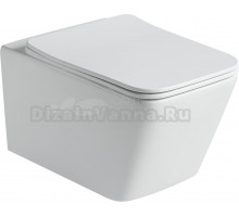 Унитаз подвесной SantiLine SL-5007T-MW белый матовый