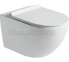 Унитаз подвесной SantiLine SL-5002T-MW белый матовый