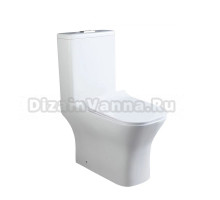 Унитаз-компакт напольный SantiLine SL-5043 белый