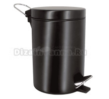 Мусорное ведро Wasserkraft Elbe К-633BLACK 3 л, матовое черное