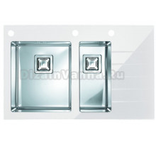 Мойка кухонная Alveus Crystalix 20 L, белое стекло
