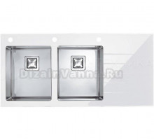 Мойка кухонная Alveus Crystalix 30 L, белое стекло