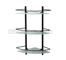 Полка Wasserkraft Aisch 3133B угловая, матовая черная