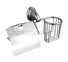 Держатель для туалетной бумаги Frap F1503-1 с держателем освежителя воздуха, хром