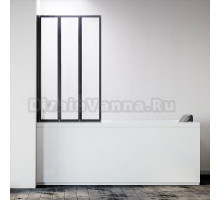 Шторка на ванну Veconi Palau PL-73BL 120 см