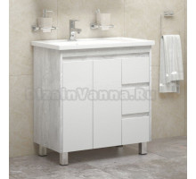 Тумба с раковиной Corozo Остин 80 Z3 напольная, пайн белый