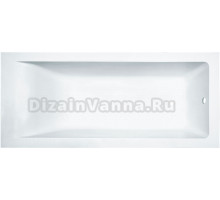 Ванна из искусственного камня Marmo Bagno Неаполь 170x80 см, встраиваемая, белая, на ножках