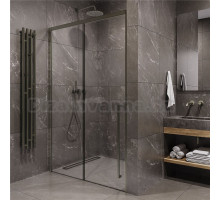 Душевая дверь в нишу Timo TDSS-140/13C-8R 140 см, профиль никель, стекло прозрачное