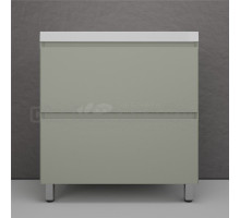 Тумба с раковиной Style Line Манхэттен 80 напольная, олива, раковина Andrea Classic 80