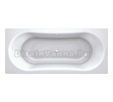 Стальная ванна Sanitana BLB Duo Comfort S398049AH000000_B80DAH001, размер 180 х 80 см с шумоизоляцией, толщина стали 3,5 мм, цвет белый
