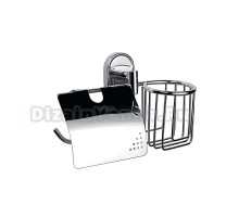 Держатель для туалетной бумаги Frap F1903-1 с держателем освежителя воздуха, хром