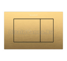 Кнопка смыва для унитаза Boheme 650/2-MG нержавеющая сталь, цвет матовое золото