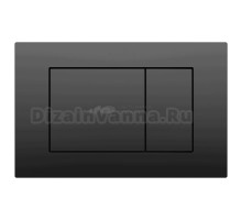 Кнопка смыва для унитаза Boheme 650/2-SGM нержавеющая сталь, цвет глянцевый графит