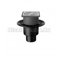 Душевой трап Fachmann Т 310 04.019 12x12, в пол, с сухим затвором, с сифоном