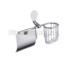 Держатель для туалетной бумаги Frap F3303-1 с держателем освежителя воздуха, хром