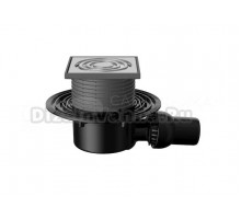 Душевой трап Fachmann Т 520 04.077 12x12, в пол, с сифоном