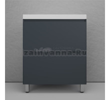 Тумба с раковиной Style Line Манхэттен 70 напольная, графит, раковина Andrea Classic 70