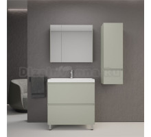 Мебель для ванной комнаты Style Line Манхэттен 80 напольная, олива, раковина Andrea Classic 80