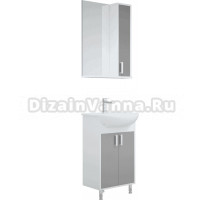 Мебель для ванной комнаты Corozo Колор 50 напольная, серая
