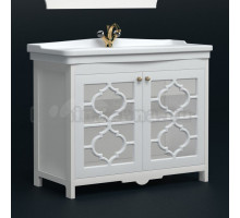 Тумба под раковину без столешницы Corozo Манойр 85 напольная, белая