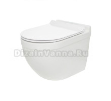 Унитаз подвесной AQUAme AQM2010 безободковый подвесной с сиденьем микролифт, технология смыва Tornado