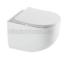 Унитаз подвесной AQUAme AQM2012 безободковый подвесной с сиденьем микролифт, технология смыва Tornado