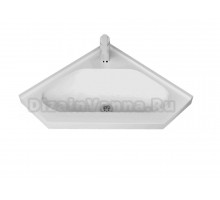 Мебельная раковина Stella Polar Сапфира 36 накладная, глянцевая белая, нестандартная, литьевой мрамор