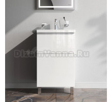 Тумба под раковину без столешницы AM.PM Gem 50 напольная, 2 ящика, белый глянец