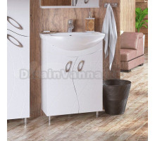 Тумба с раковиной Corozo Наина 60 напольная, белая