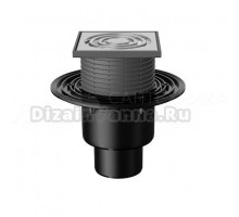 Душевой трап Fachmann Т 310 04.055 12x12, в пол, с сухим затвором, с сифоном