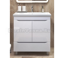 Тумба под раковину без столешницы Vigo Grani 80 белая, для раковины Cersanit Como 80