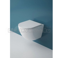 Подвесной унитаз Esbano Gardena-49T ESUPGARD49TW белый глянец безободковый, смыв Торнадо, с сиденьем с микролифтом