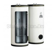 Накопительный водонагреватель Gekon BTC GK1201TC косвенный, 120 л, напольный, вертикальный, серебристый