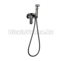 Гигиенический душ Frap H85 F2085-9 со смесителем, С ВНУТРЕННЕЙ ЧАСТЬЮ, оружейная сталь