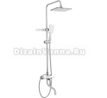 Душевая стойка Frap F24002 с крючками, хром