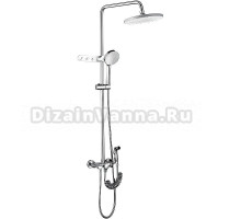 Душевая стойка Frap F24004 с крючками, хром