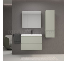 Мебель для ванной комнаты Style Line Манхэттен 80 подвесная, олива, раковина Florentina Астория 80 белая