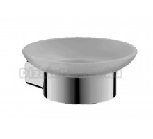 Мыльница BELZ B906 B90602 настенная, стеклянная, хром