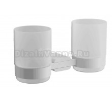 Стакан для ванной BELZ B910 B91008 настенный, белый, стеклянный, двойной